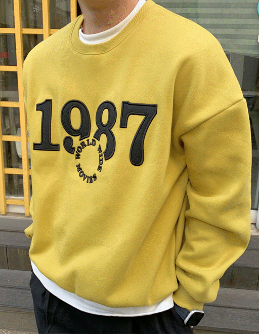 1987 기모 맨투맨 (3color)